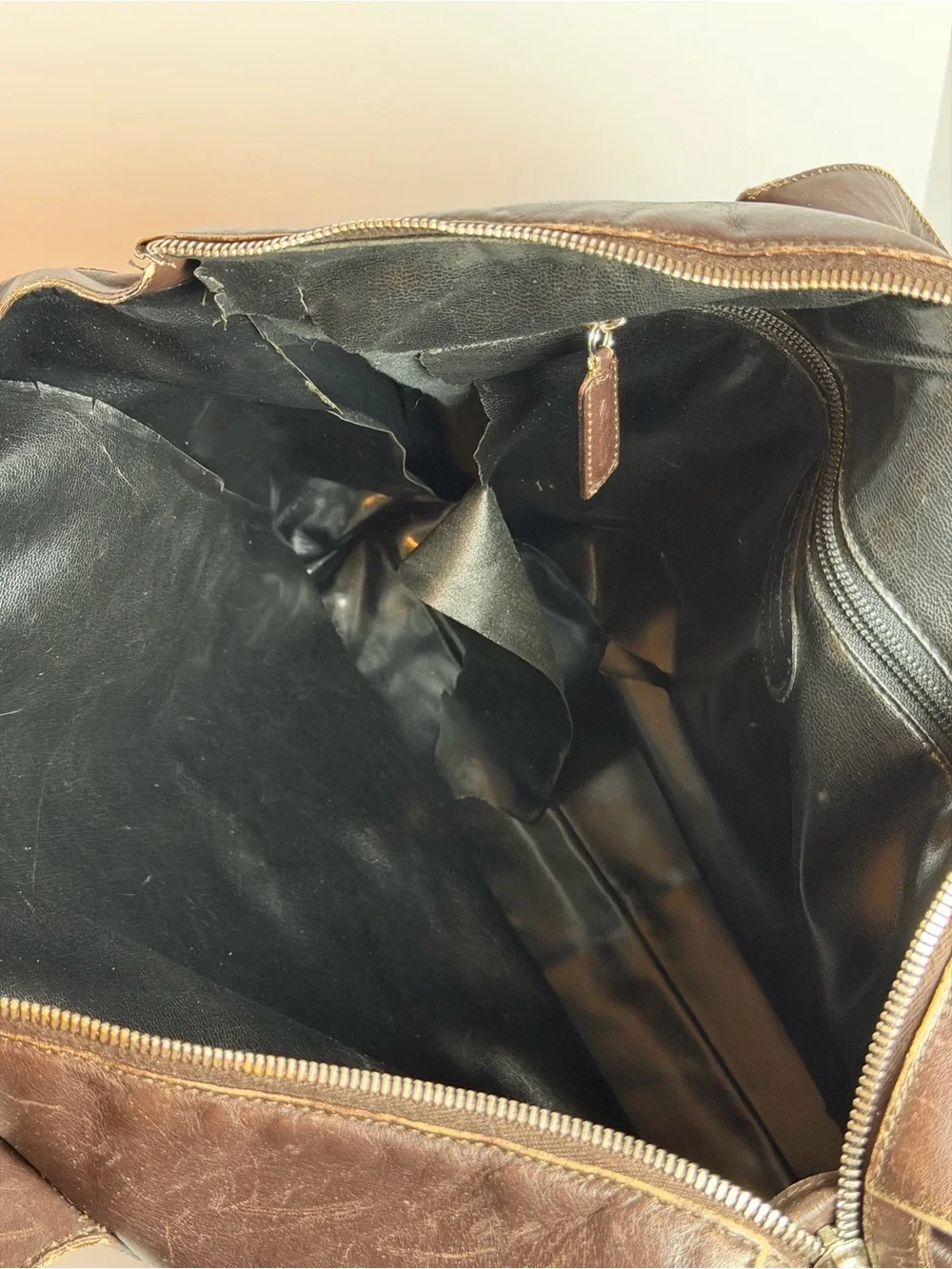 Vintage Salvatore Ferragamo Brown Leather Business Bag